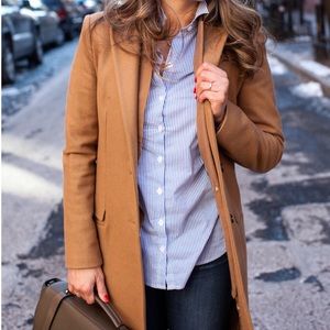 J. Crew Regent Topcoat in Double Serge Wool